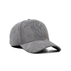 HEAD GEAR GREY SUPER SUEDE CURVED VISOR CAP