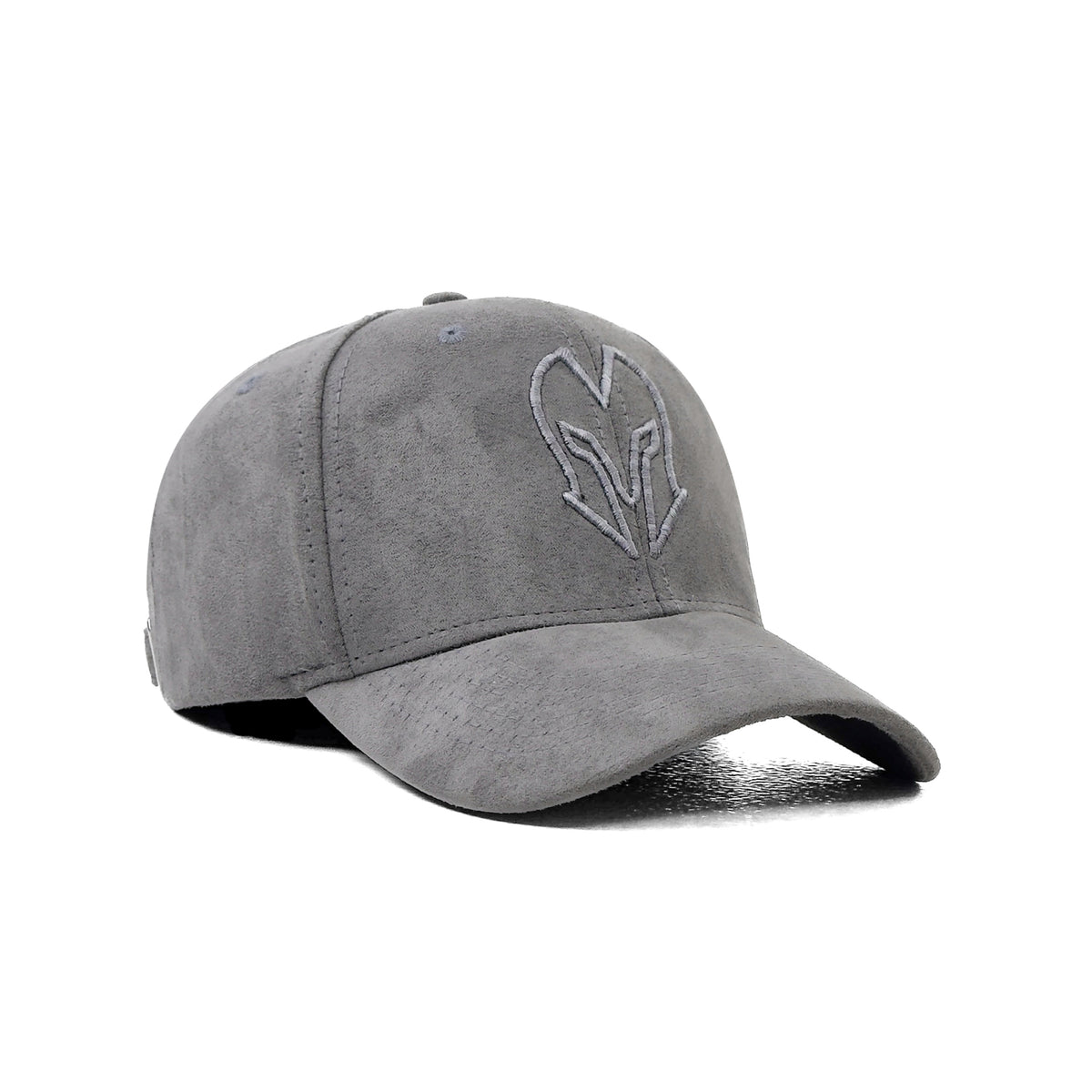 HEAD GEAR GREY SUPER SUEDE CURVED VISOR CAP
