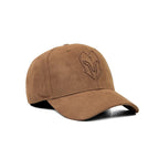 HEAD GEAR BROWN SUPER SUEDE CURVED VISOR CAP