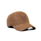 HEAD GEAR BROWN SUPER SUEDE CURVED VISOR CAP