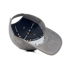 HEAD GEAR GREY SUPER SUEDE CURVED VISOR CAP
