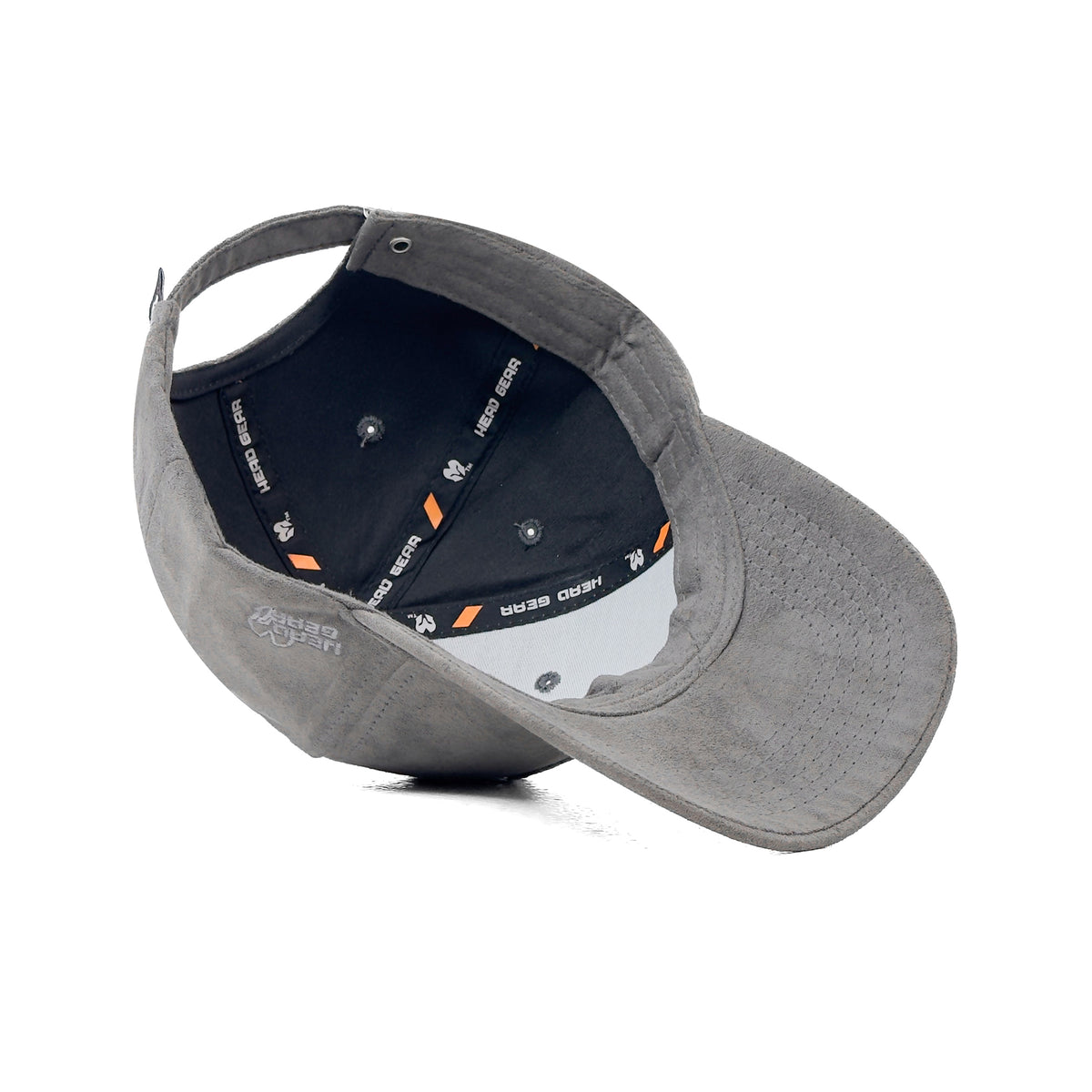 HEAD GEAR GREY SUPER SUEDE CURVED VISOR CAP