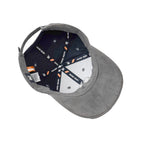 HEAD GEAR GREY SUPER SUEDE CURVED VISOR CAP