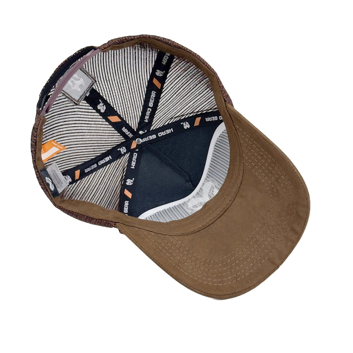 HEAD GEAR CHOCOLATE SUPER SUEDE TRUCKER CAP