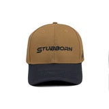 HEAD GEAR STUBBORN BROWN AND BLACK CAP