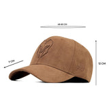 HEAD GEAR BROWN SUPER SUEDE CURVED VISOR CAP