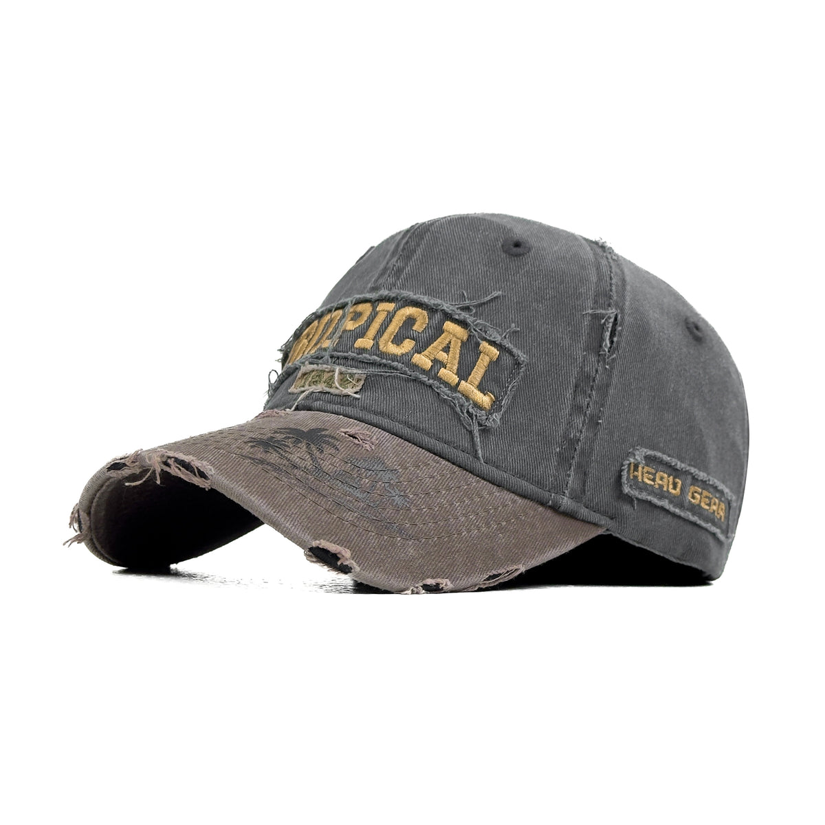 HEAD GEAR TROPICAL WASHED RIPPED CAP