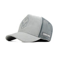 HEAD GEAR GLACIER GREY SUPER SUEDE TRUCKER CAP