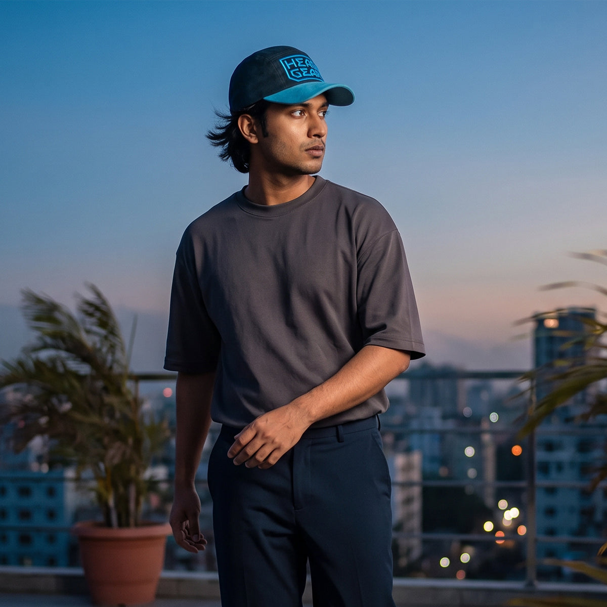 HEAD GEAR BLUE SHIFT CAMPER CAP
