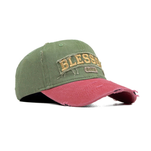 HEAD GEAR BLESSED WASHED RIPPED CAP