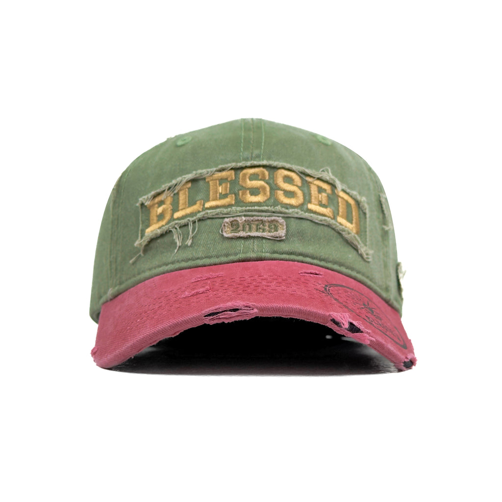 HEAD GEAR BLESSED WASHED RIPPED CAP