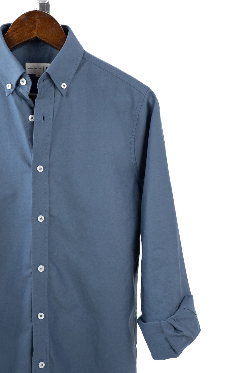 FOUNDER'S SOLID SHIRT - DARK SKY BLUE