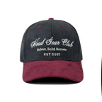 HEAD GEAR BELIEVE CLUB CAP - BLACK & BURGUNDY