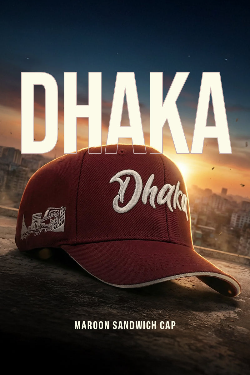 HEAD GEAR DHAKA MAROON SANDWICH CAP
