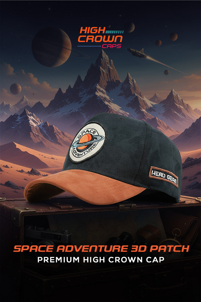 HEAD GEAR SPACE ADVENTURE 3D PATCH PREMIUM HIGH CROWN CAP