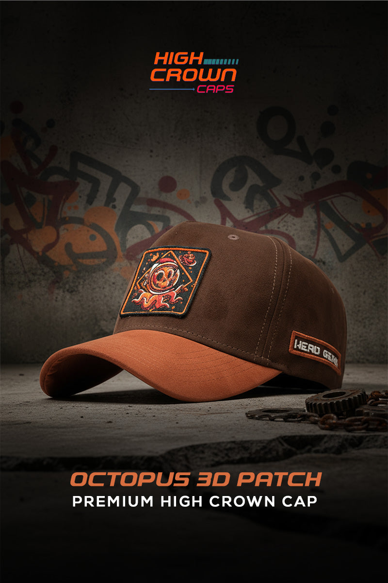 HEAD GEAR OCTOPUS 3D PATCH PREMIUM HIGH CROWN CAP