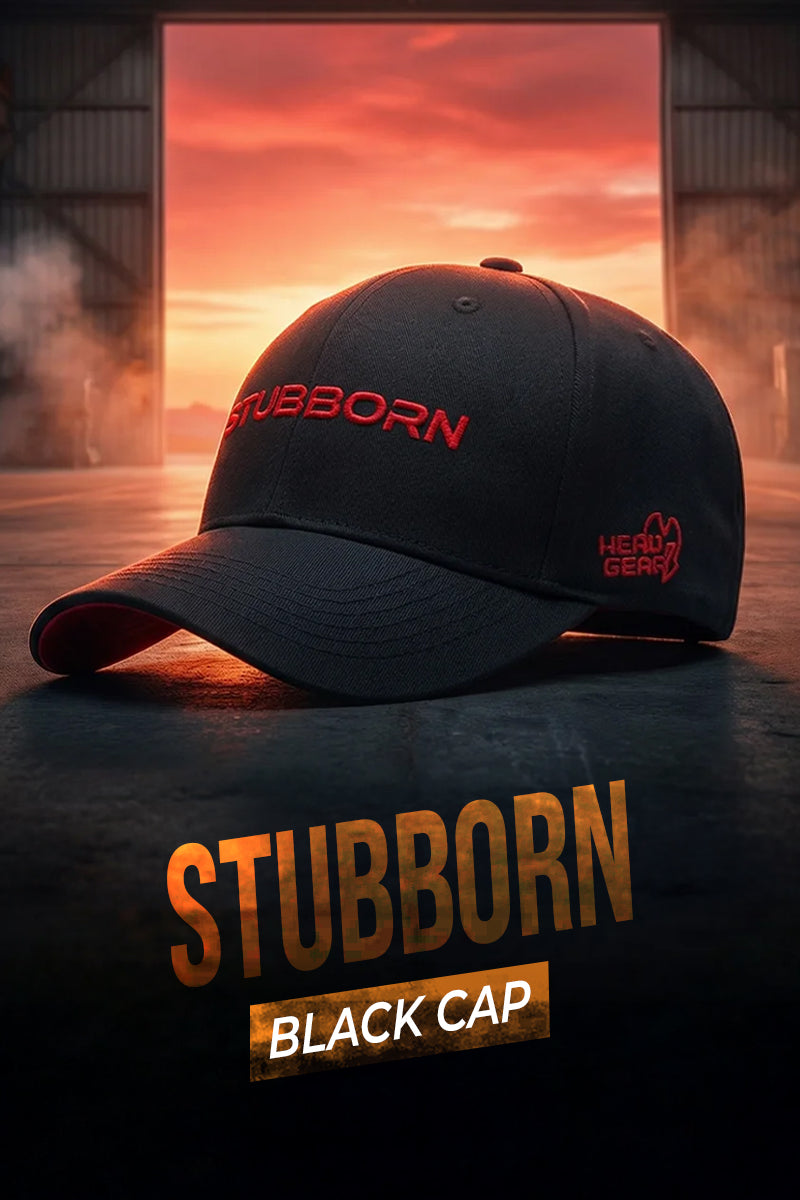 HEAD GEAR STUBBORN BLACK CAP