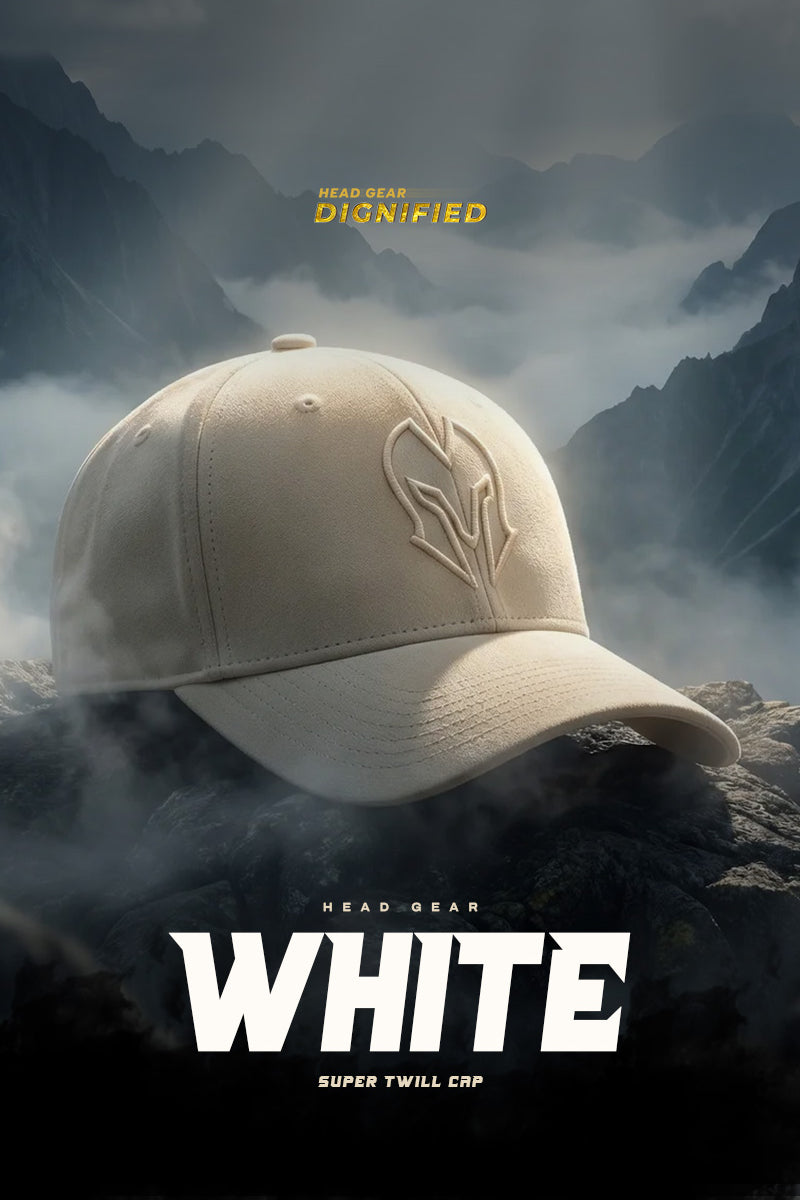 HEAD GEAR WHITE SUPER TWILL CAP
