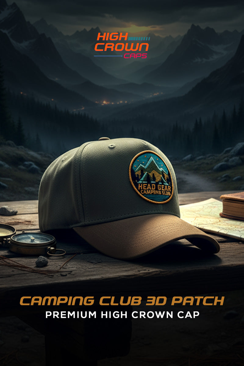 HEAD GEAR CAMPING CLUB 3D PATCH PREMIUM HIGH CROWN CAP