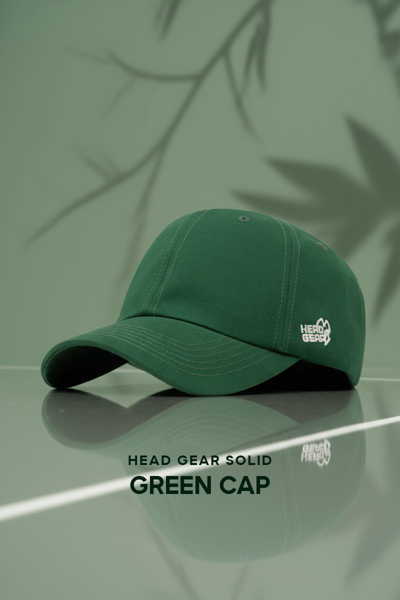 HEAD GEAR SOLID GREEN CAP
