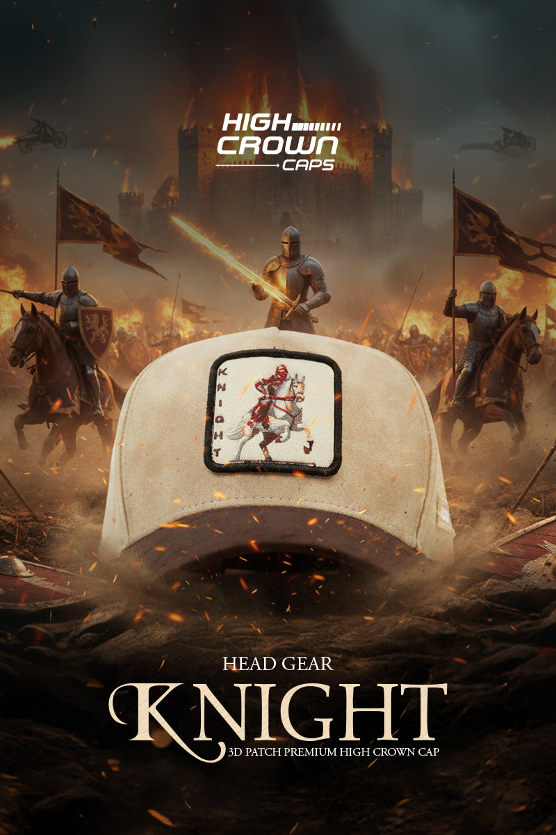 HEAD GEAR KNIGHT 3D PATCH PREMIUM HIGH CROWN CAP