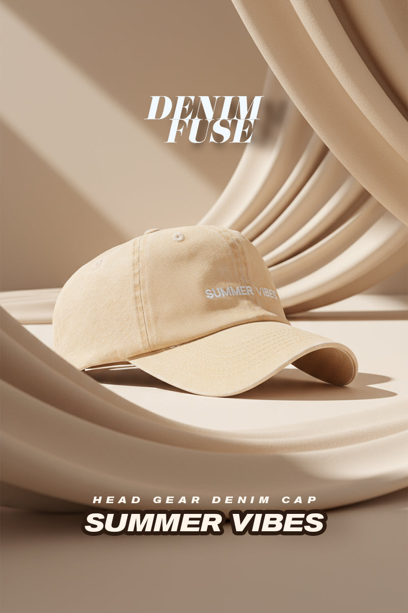 HEAD GEAR SUMMER VIBES DENIM CAP