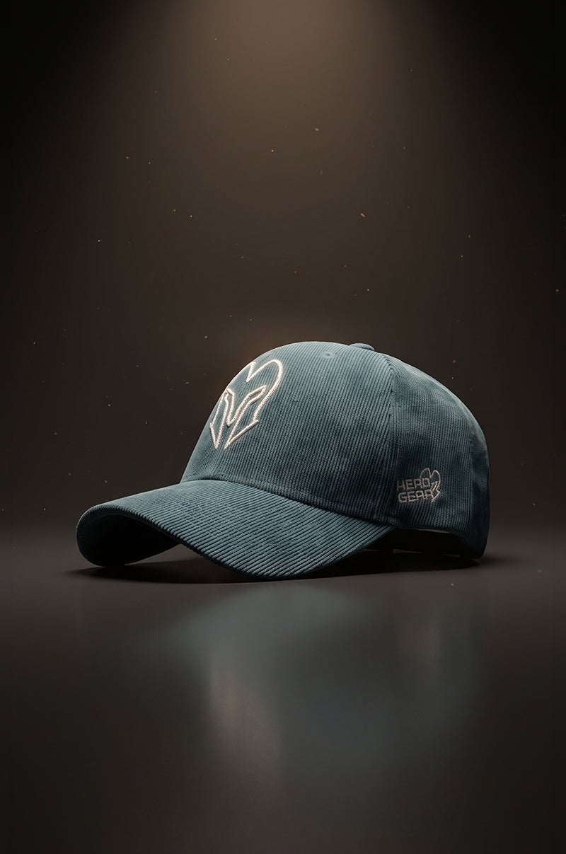 HEAD GEAR SILVER PASTE SUEDE CORD LIMITED EDITION CAP
