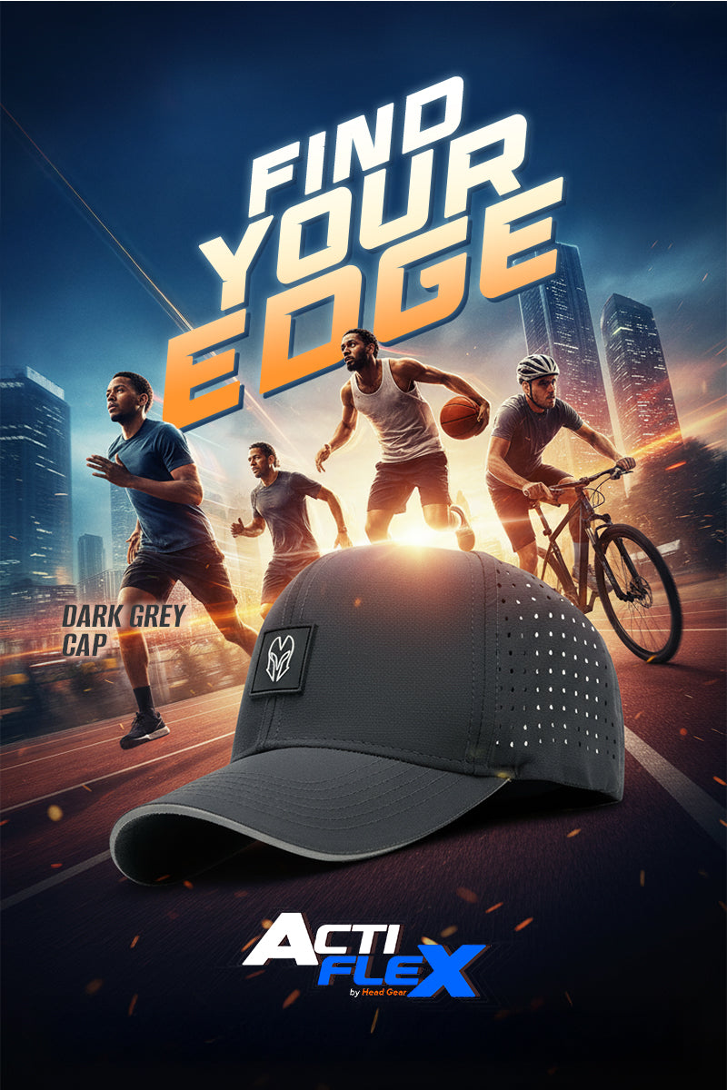 HEAD GEAR DARK GREY ACTI FLEX CAP