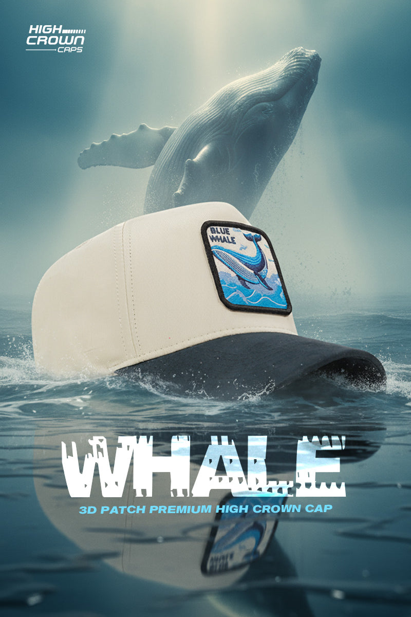 HEAD GEAR WHALE 3D PATCH PREMIUM HIGH CROWN CAP