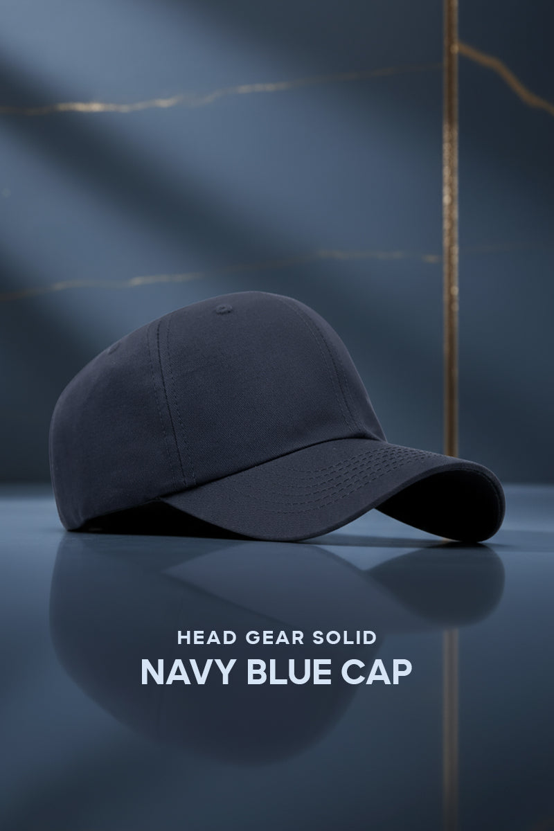 HEAD GEAR SOLID NAVY BLUE CAP