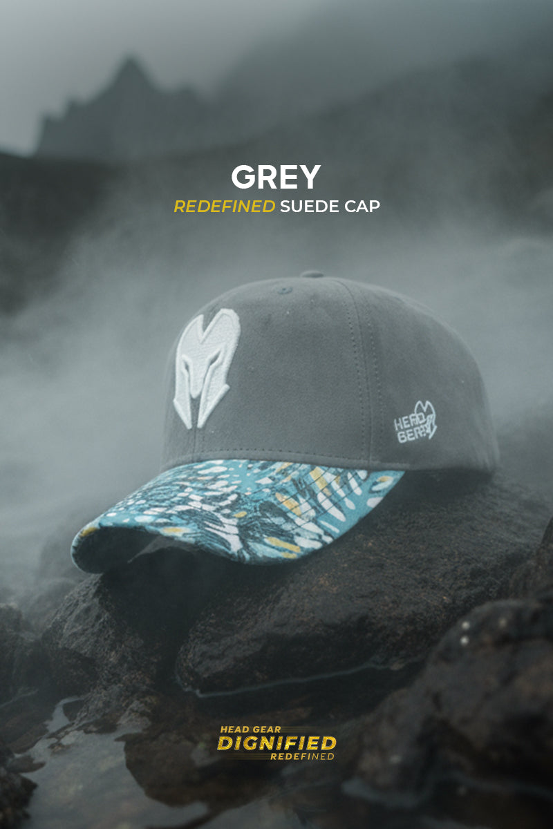HEAD GEAR GREY REDEFINED SUEDE CAP