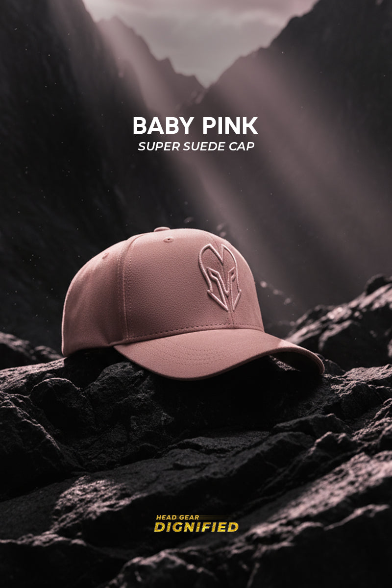 HEAD GEAR BABY PINK SUPER SUEDE CAP