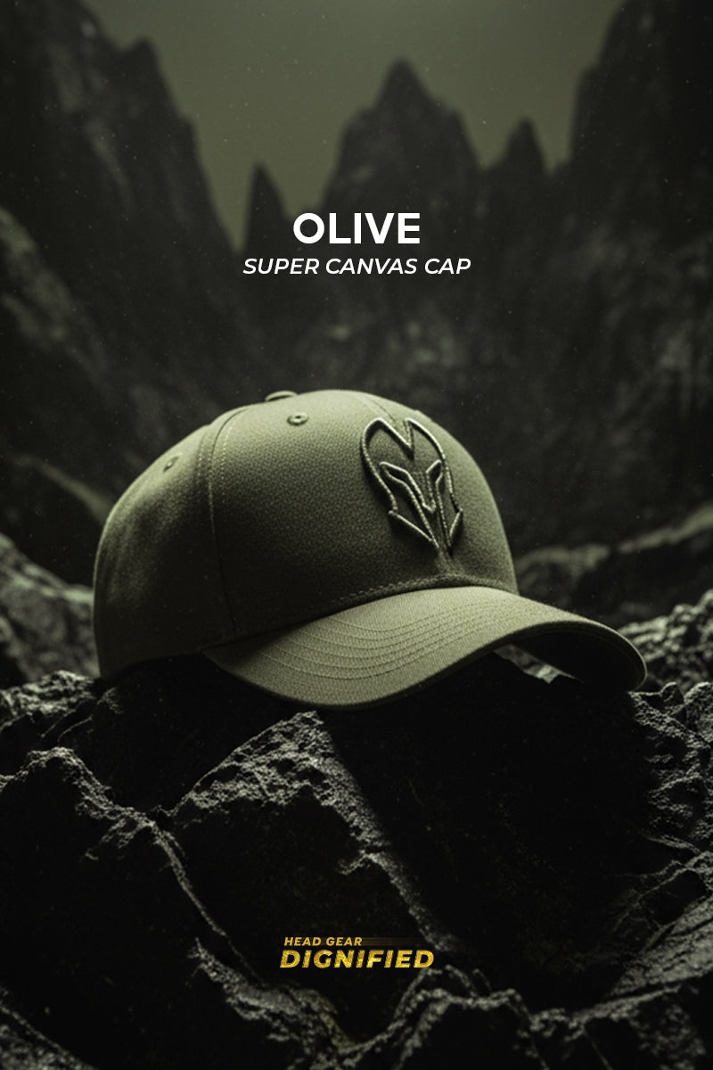 HEAD GEAR OLIVE SUPER CANVAS CAP