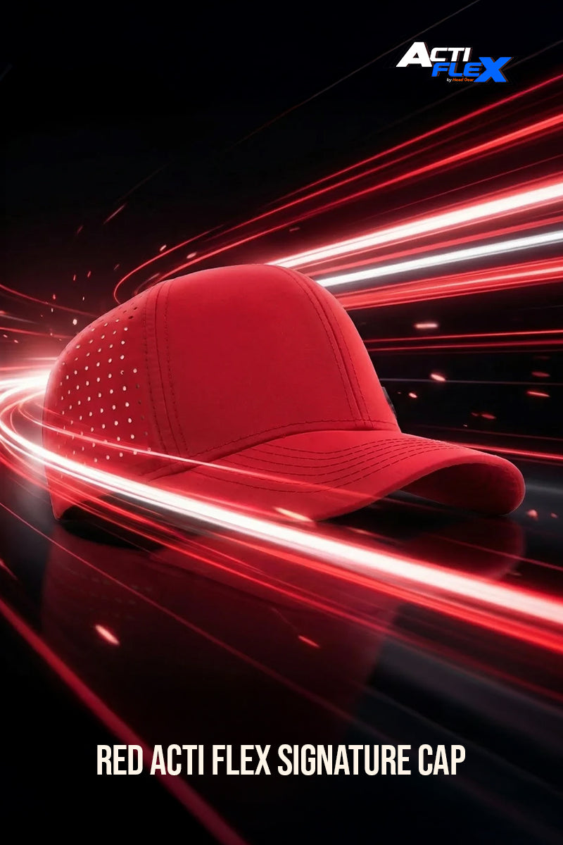 HEAD GEAR RED ACTI FLEX SIGNATURE CAP