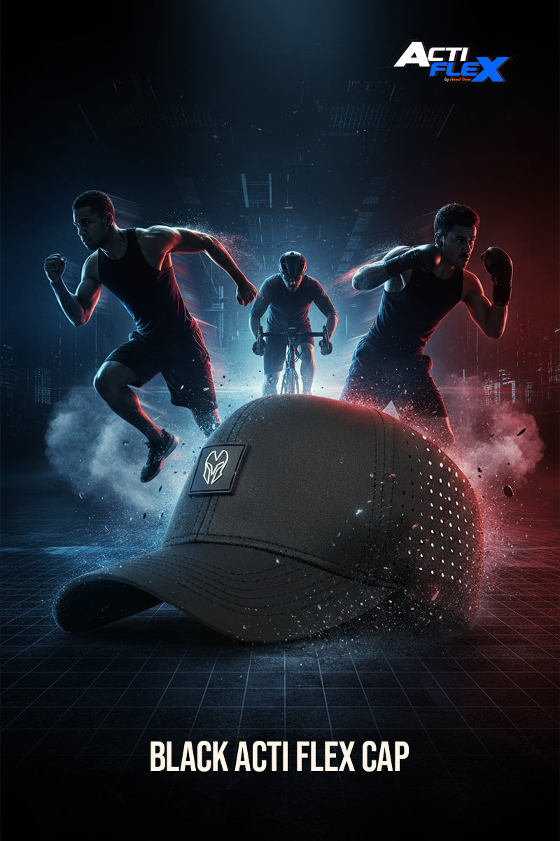 HEAD GEAR BLACK ACTI FLEX CAP