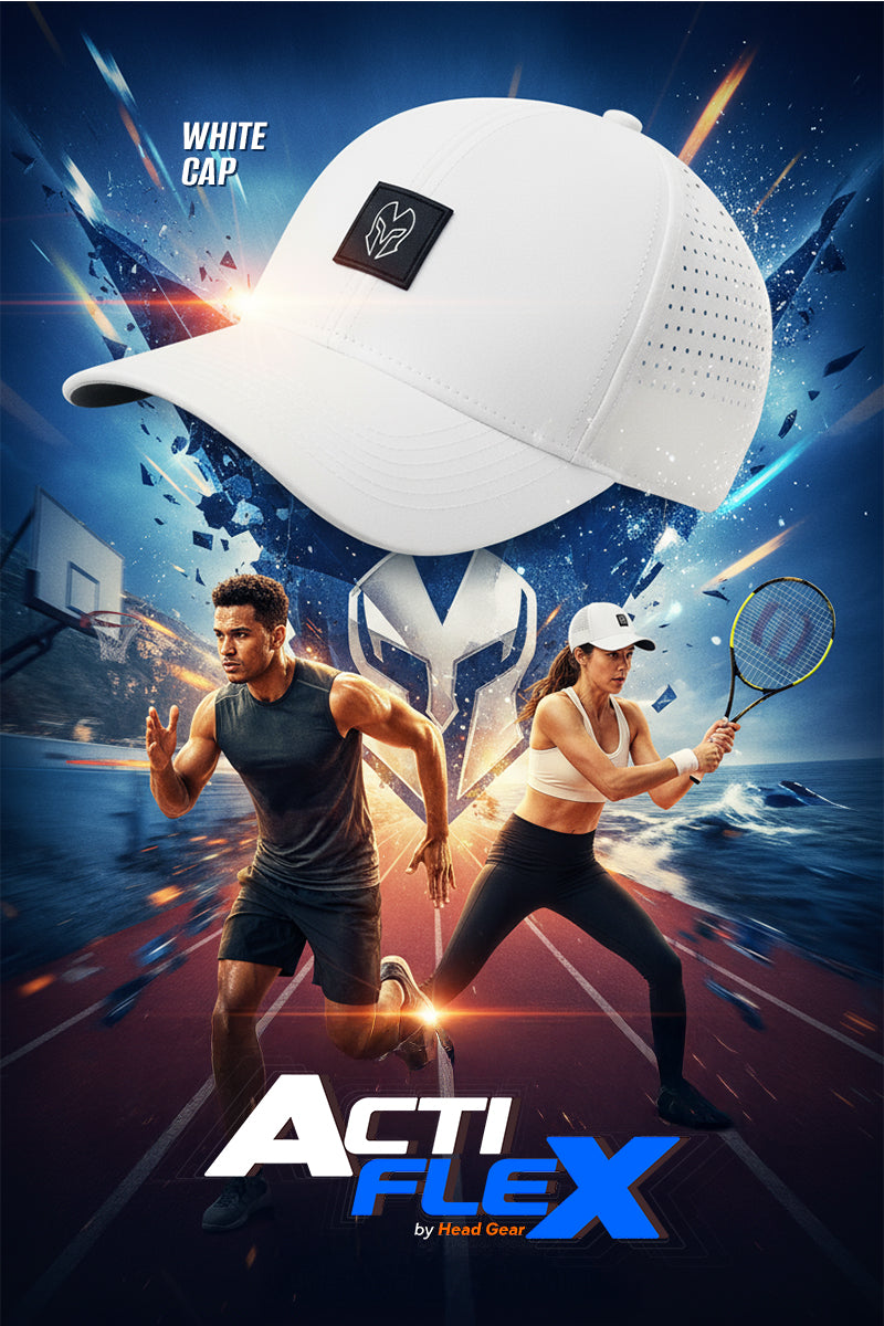 HEAD GEAR WHITE ACTI FLEX CAP