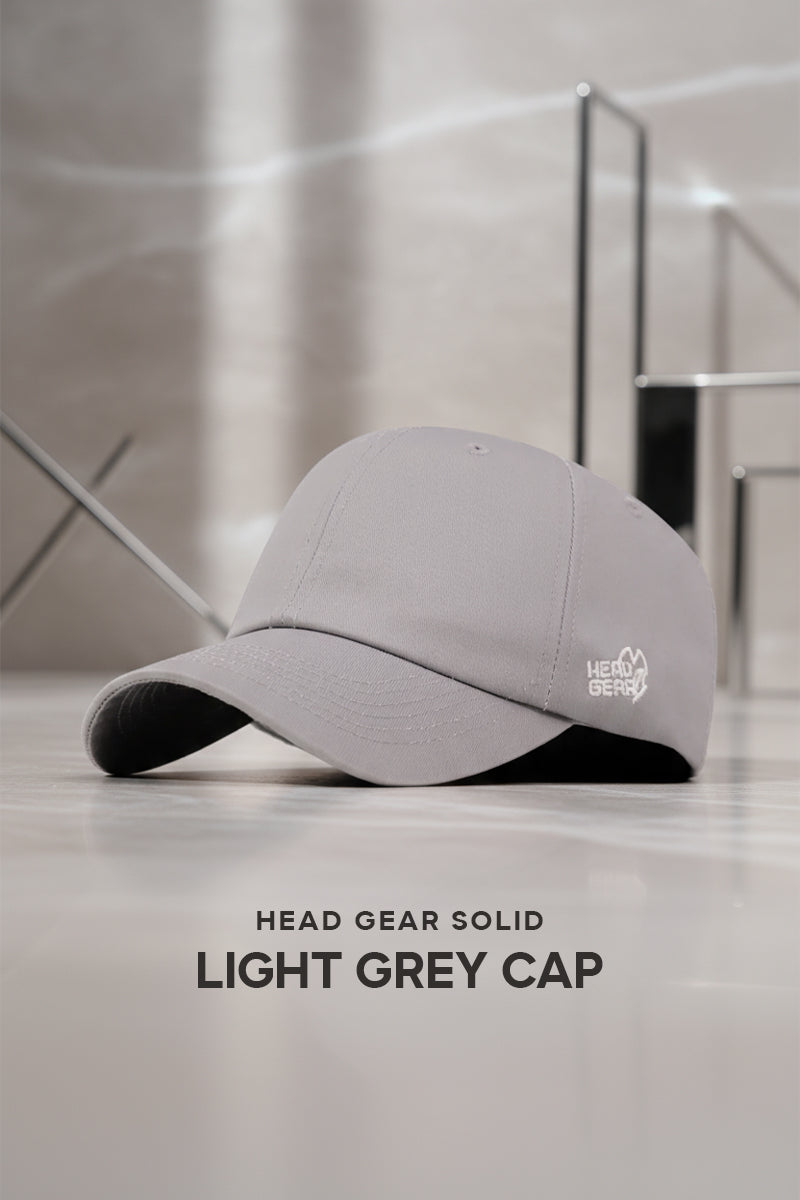 HEAD GEAR SOLID LIGHT GREY CAP