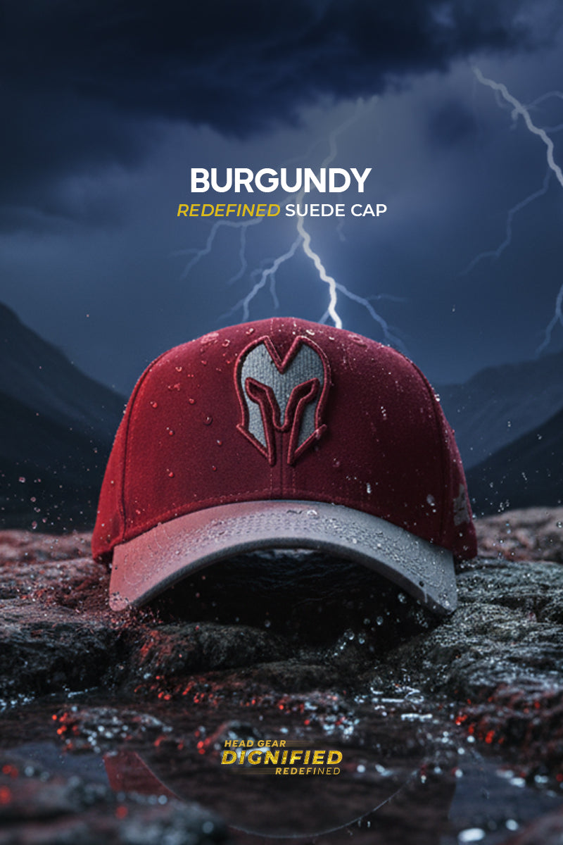 HEAD GEAR BURGUNDY REDEFINED SUEDE CAP
