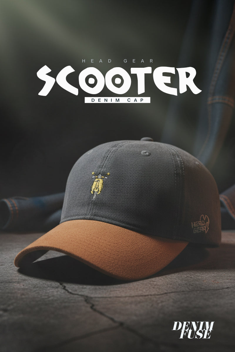 HEAD GEAR SCOOTER DENIM CAP