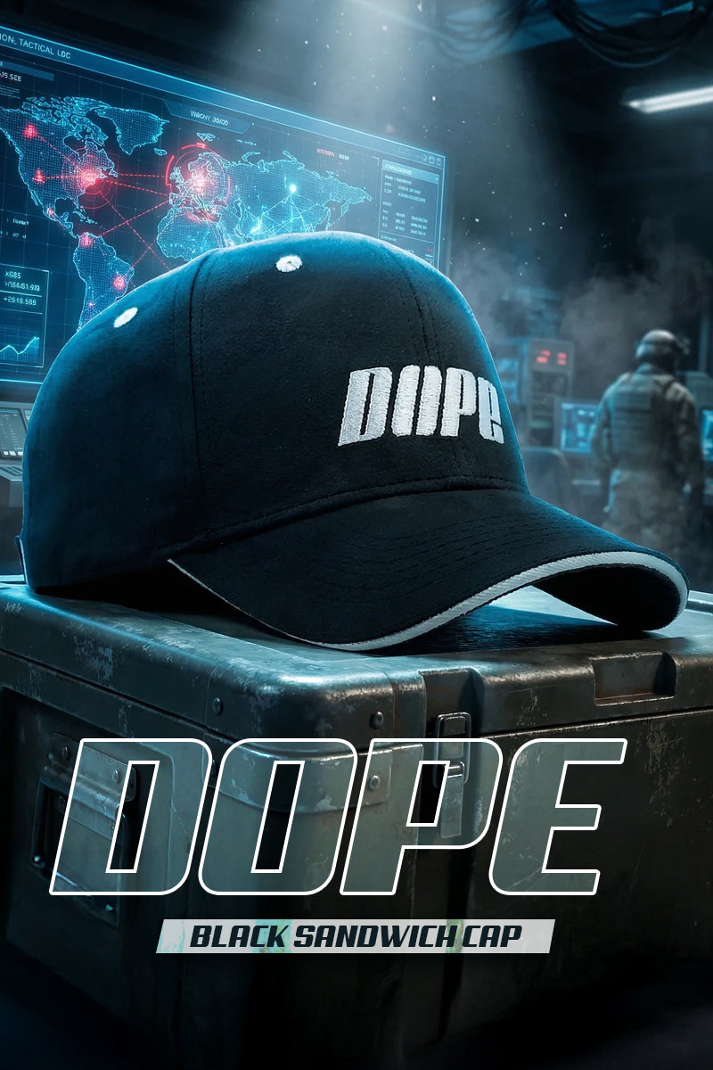 HEAD GEAR DOPE BLACK SANDWICH CAP