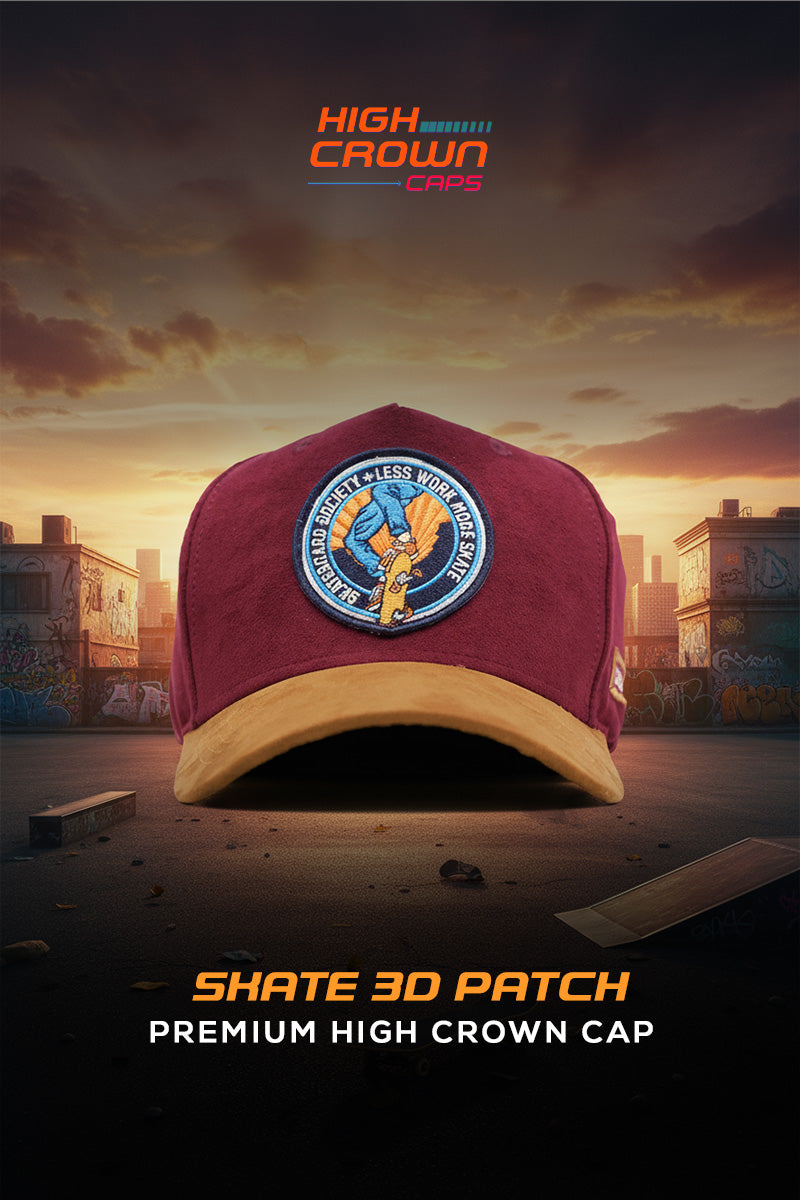 HEAD GEAR SKATE 3D PATCH PREMIUM HIGH CROWN CAP