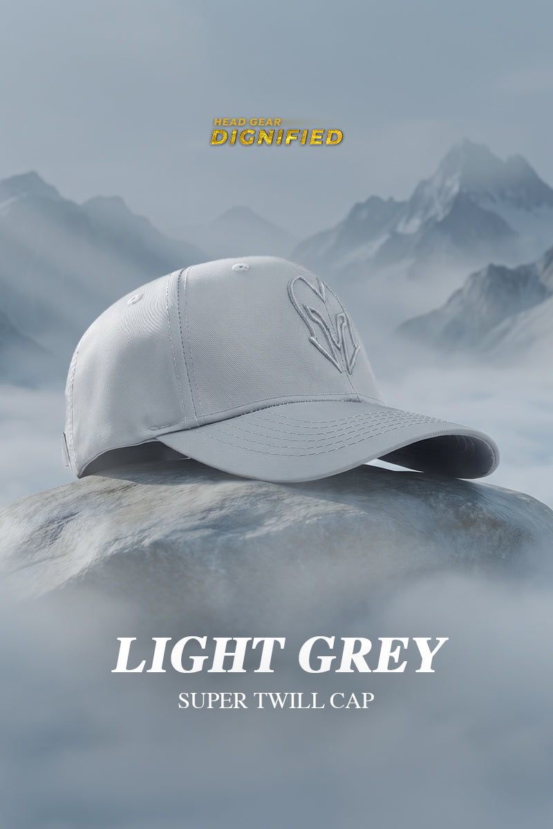 HEAD GEAR LIGHT GREY SUPER TWILL CAP