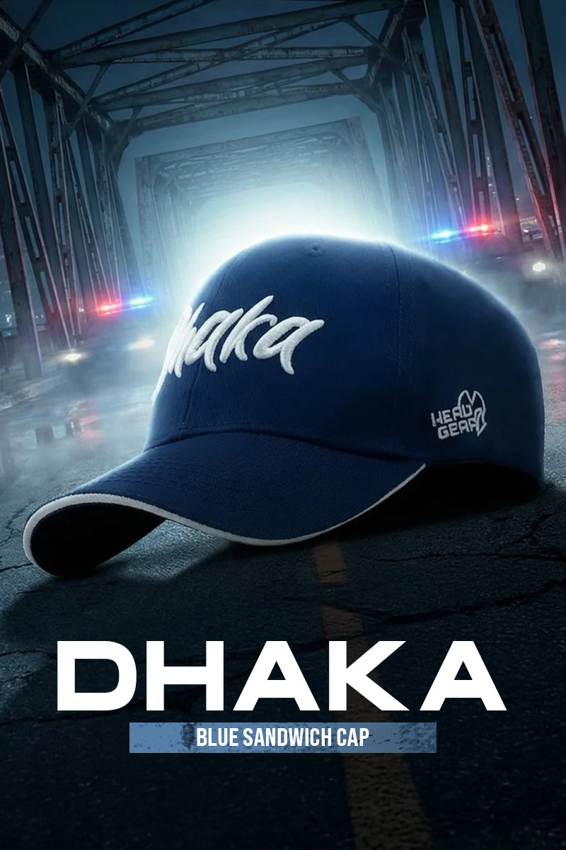 HEAD GEAR DHAKA BLUE SANDWICH CAP