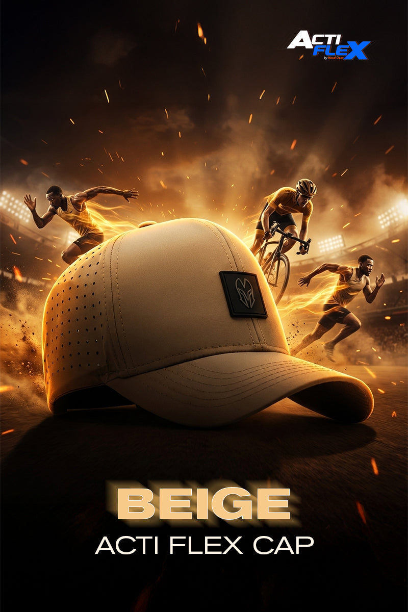 HEAD GEAR BEIGE ACTI FLEX CAP