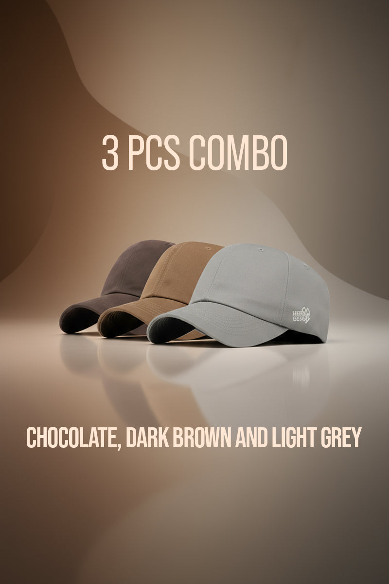 3 PCS COMBO OF CHOCOLATE, DARK BROWN AND LIGHT GREY