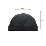 HEAD GEAR BASIC BLACK DOCKER CAP