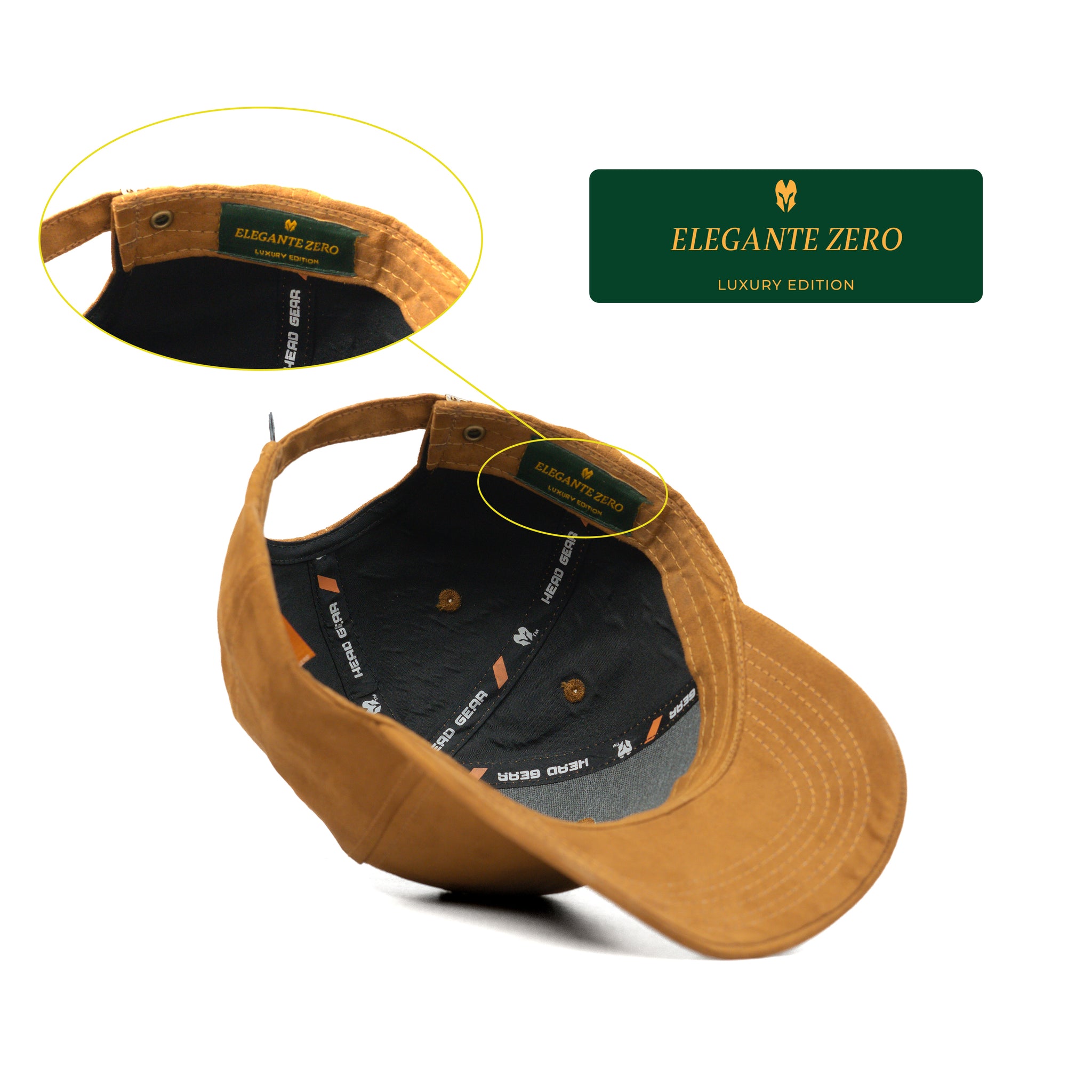 HEAD GEAR ELEGANTE ZERO BROWN CAP (NO LOGO)