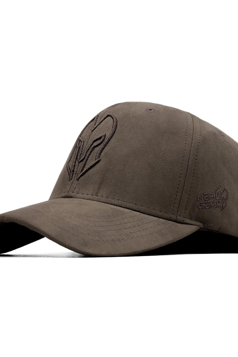 HEAD GEAR COFFEE SUPER SUEDE CURVED VISOR CAP