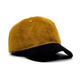 HEAD GEAR BROWN BLACK DUAL TONE CORD CAP