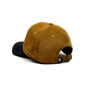 HEAD GEAR BROWN BLACK DUAL TONE CORD CAP